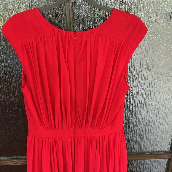 Badgley Mischka To Love Again Dress Long Formal Gown Size 10 Red - Picture 9 of 12
